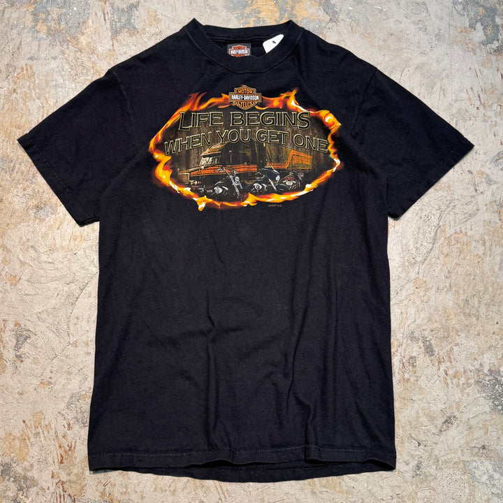 古着 USA製 Harley-Davidson/ハーレーダビッドソン/ プリントTシャツ/ サイズM