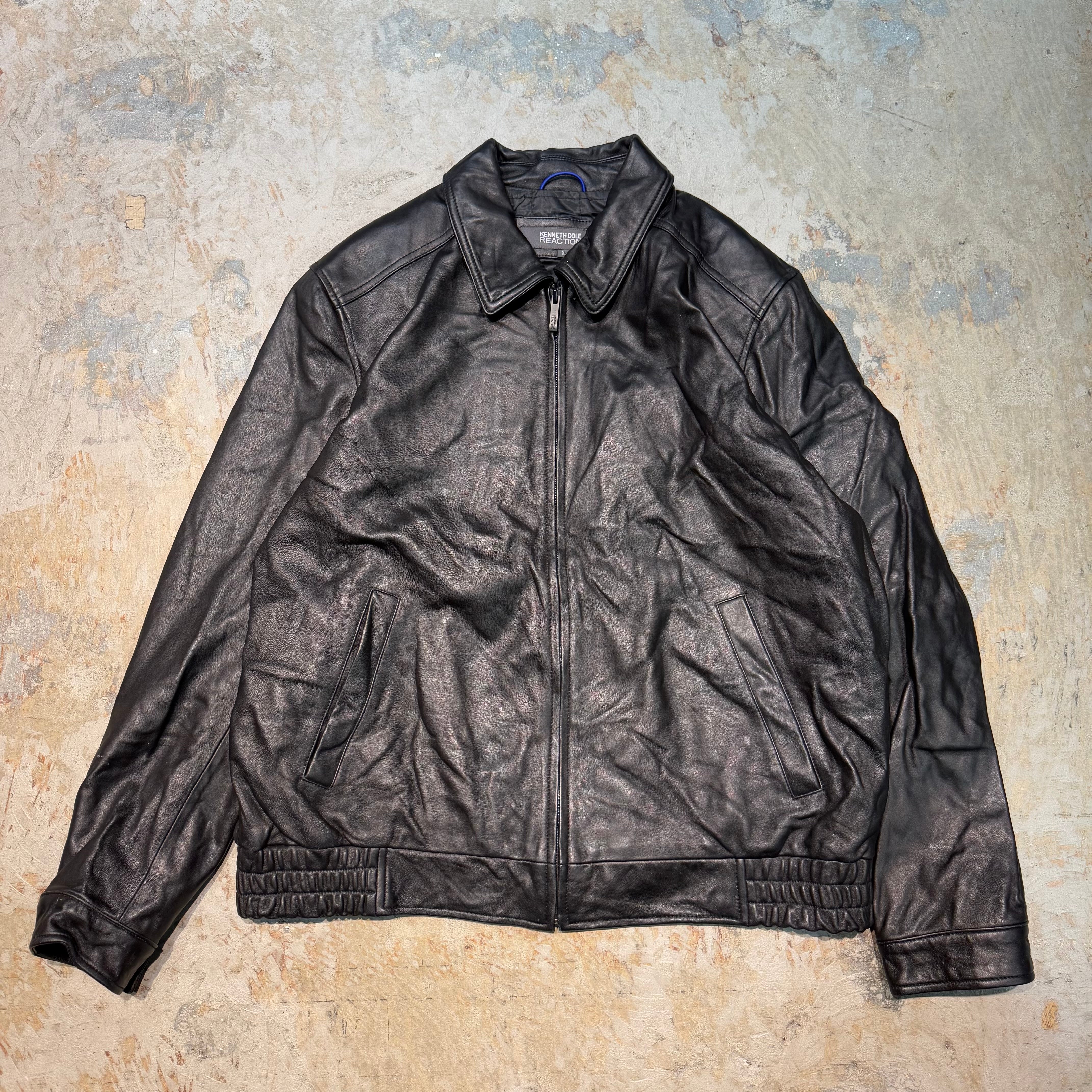 古着 USAVINTAGE/ ジップアップレザージャケット/ サイズXL – 古着屋 MUJIN