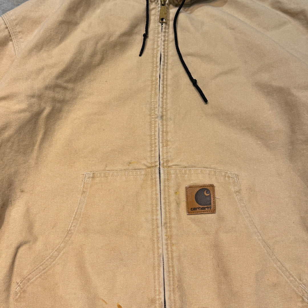 Used clothing Made in USA 80's~ Carhartt/ Carhartt/ Active jacket/ Duck fabric/ Quilted lining/ Size XL
