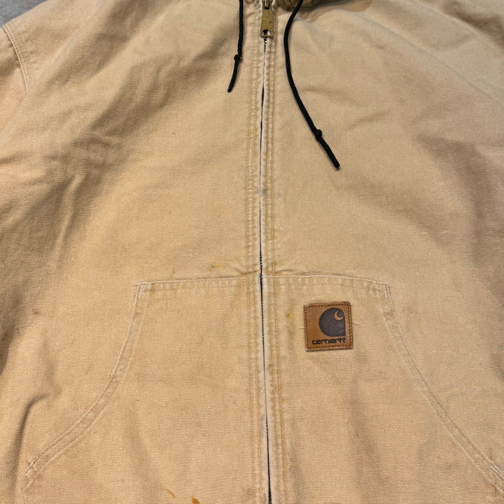 Used clothing Made in USA 80's~ Carhartt/ Carhartt/ Active jacket/ Duck fabric/ Quilted lining/ Size XL