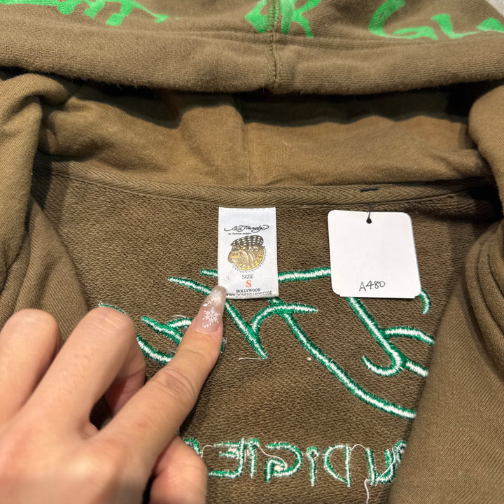 古着 Ed Hardy/エドハーディー/ ジップアップパーカー/サイズS