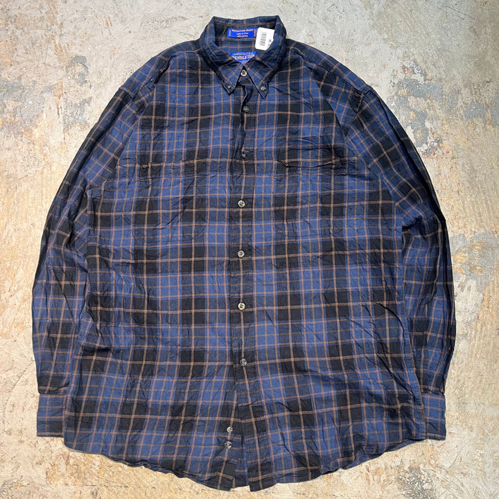 古着 PENDLETON/ペンドルトン/ボタンダウン長袖シャツ/チェック柄/サイズM