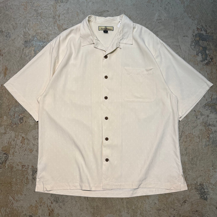 Used clothing TOMMY BAHAMA/Short-sleeved shirt/Open collar/Silk/Size L