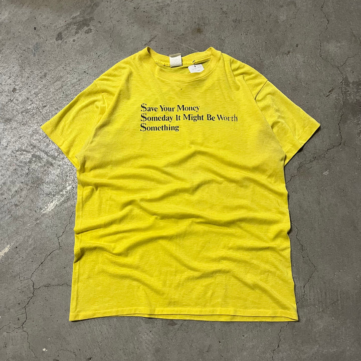 #4709 古着 USA製 USAvintage /ヴィンテージ シングルステッチ Tシャツ/サイズL