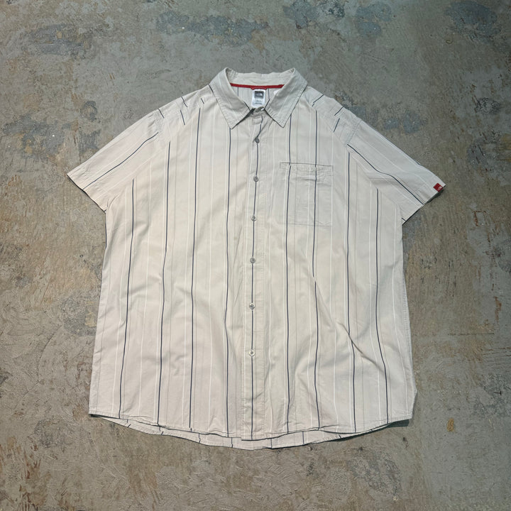 Second-hand clothing THE NORTH FACE/The North Face/Button-down short-sleeved shirt/Stripe pattern/Size XXL
