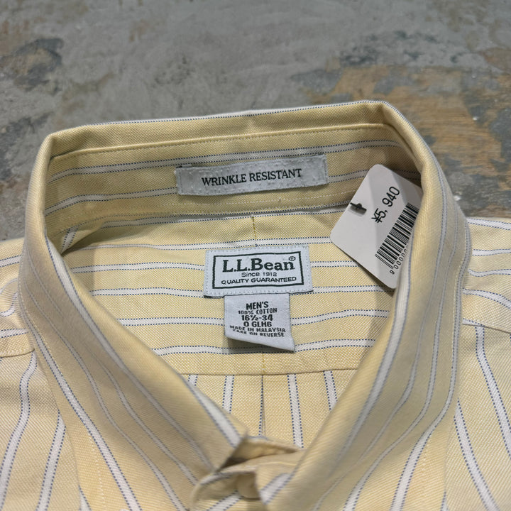 古着 L.L.Bean/ エルエルビーン/ ボタンダウン長袖シャツ/ ストライプ柄/ サイズL