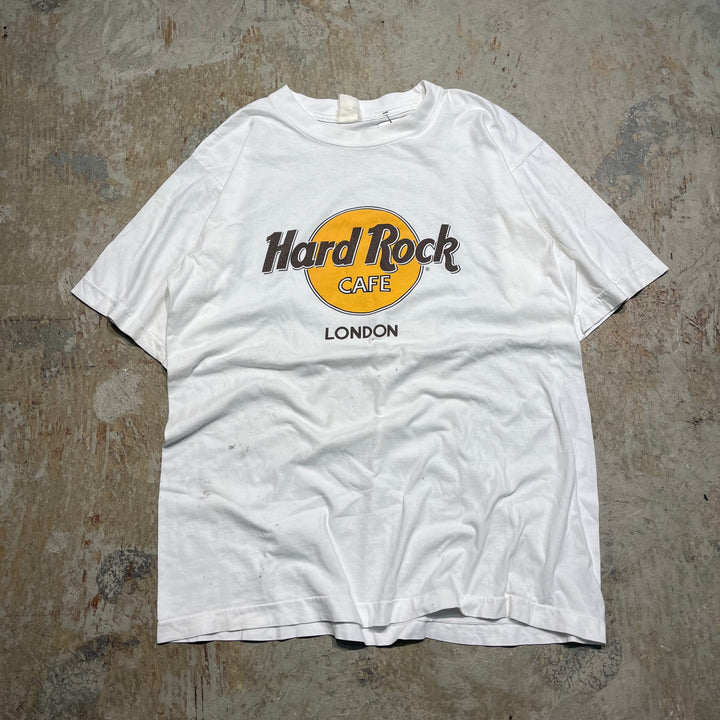 #4674 古着 hard Rock/ハードロックカフェ ロンドン/ヴィンテージ シングルステッチ/サイズ2XL相当