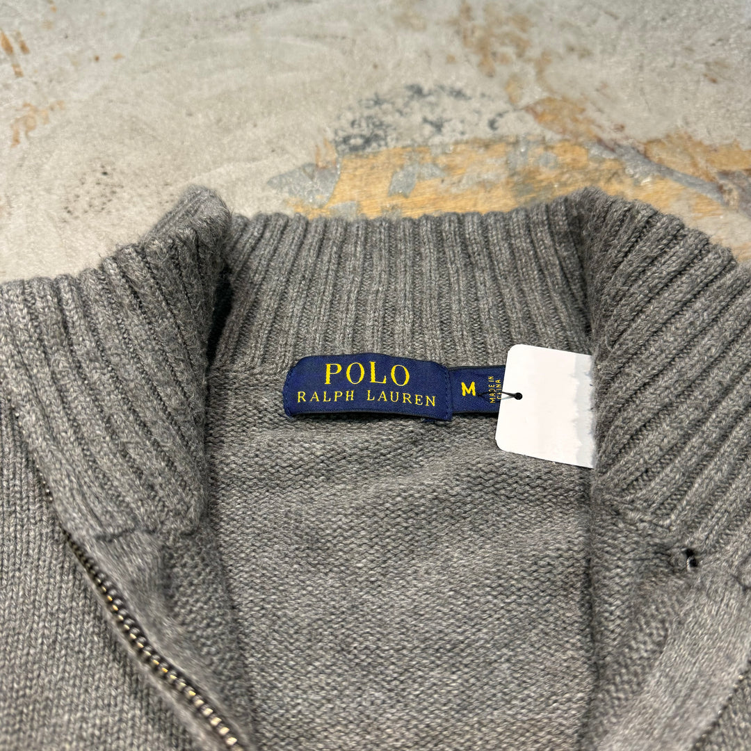 古着 POLO by Ralph Lauren/ポロ バイ ラルフローレン/ハーフジップニットセーター/サイズM