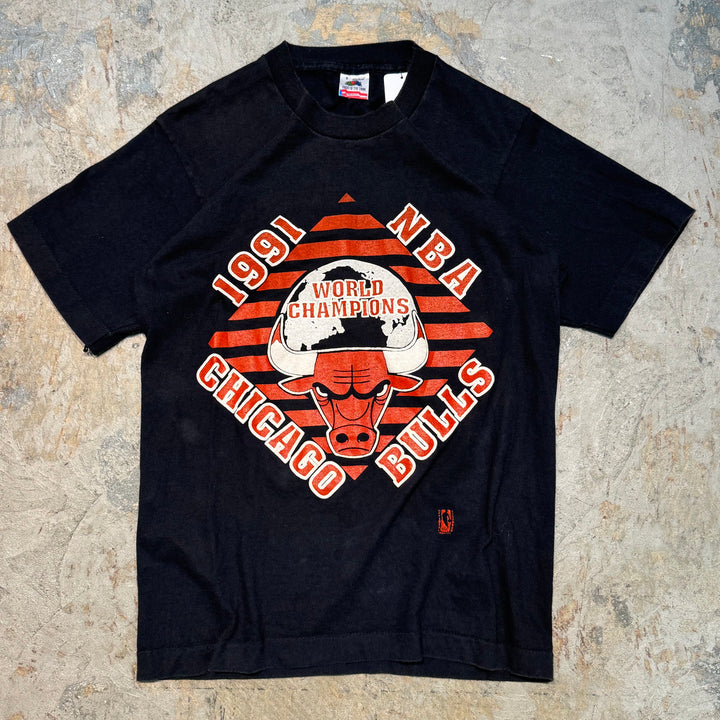 古着  USA製 FRUIT OF THE LOOM/ フルーツオブ ザ ルーム/1991 NBA CHICAGO BULLS/ プリントTシャツ/ サイズS