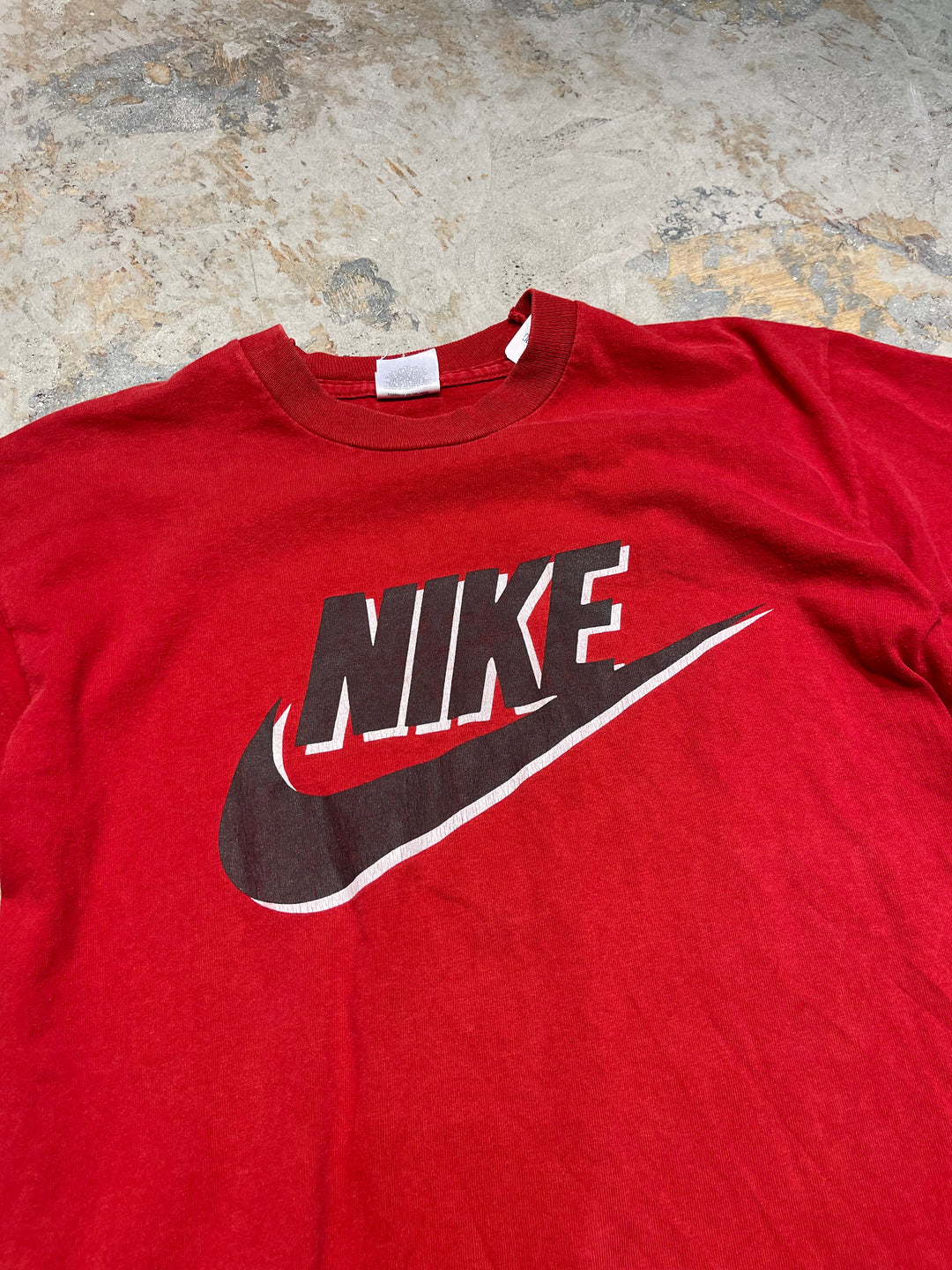 #MA176 アイルランド製 古着 90's Nike/ナイキ/ヴィンテージ シングルステッチ プリントTシャツ/サイズM相当