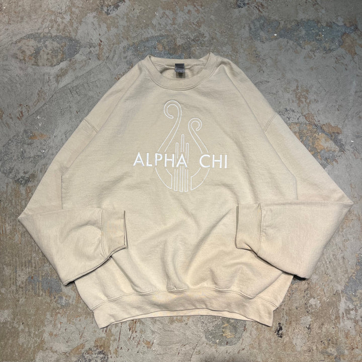 #4062 古着 GILDAN/ギルダン/Crew neck sweat/クルーネックスウェット/ALPHA CHI/サイズ L