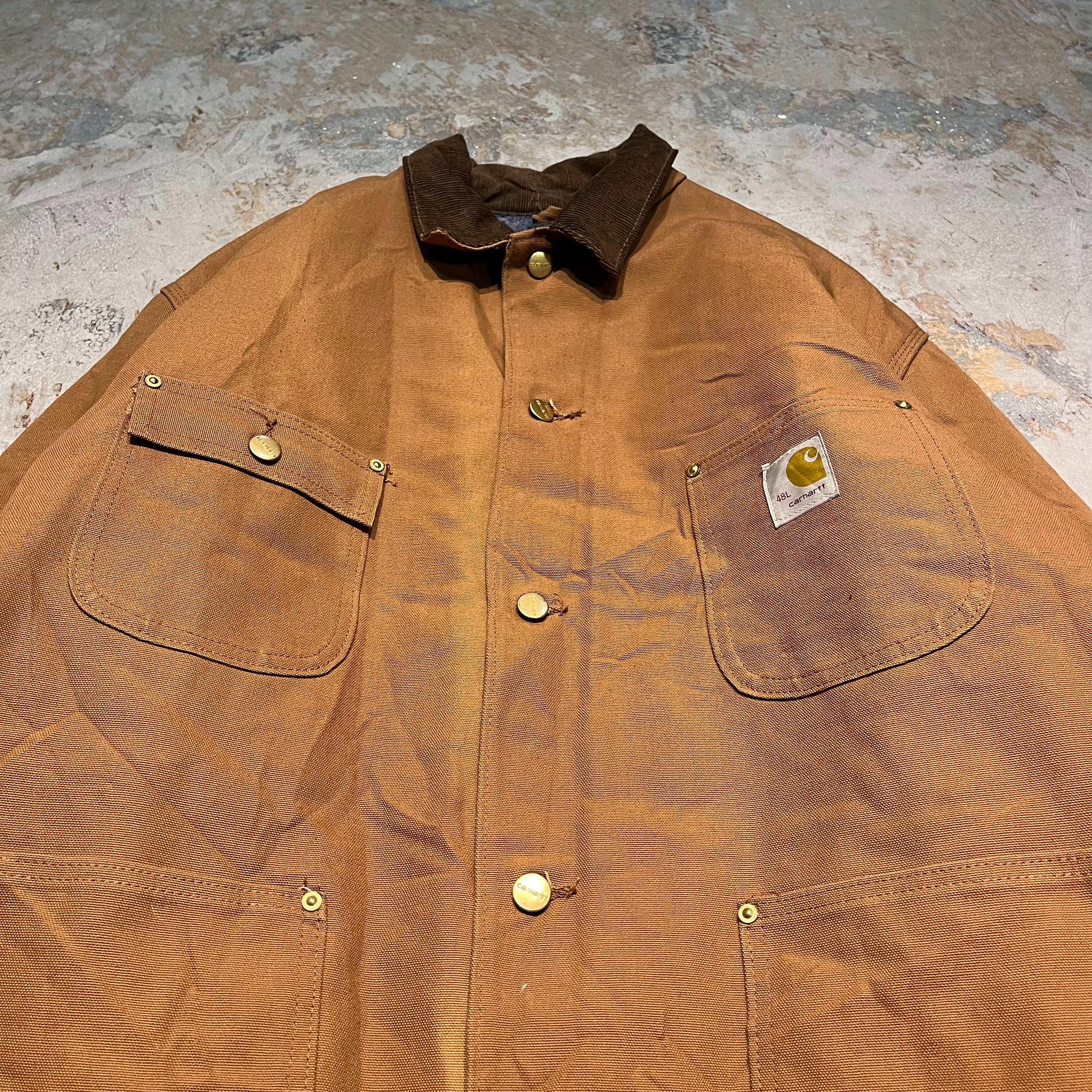 Carhartt ミシガンチョアコート L made in USA 80's~90's Carhartt Michigan Chore Coat Bluegreen MADE IN