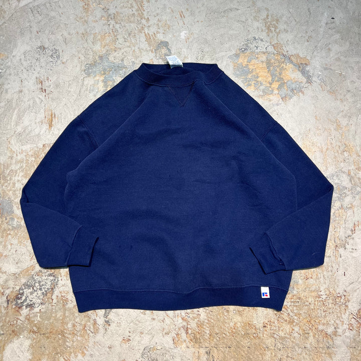 #4041 古着 Russell Athletic/ラッセル アスレチック/Crew Neck Blank Sweat Shirt/クルーネックブランクスウェット/サイズYOUTH L