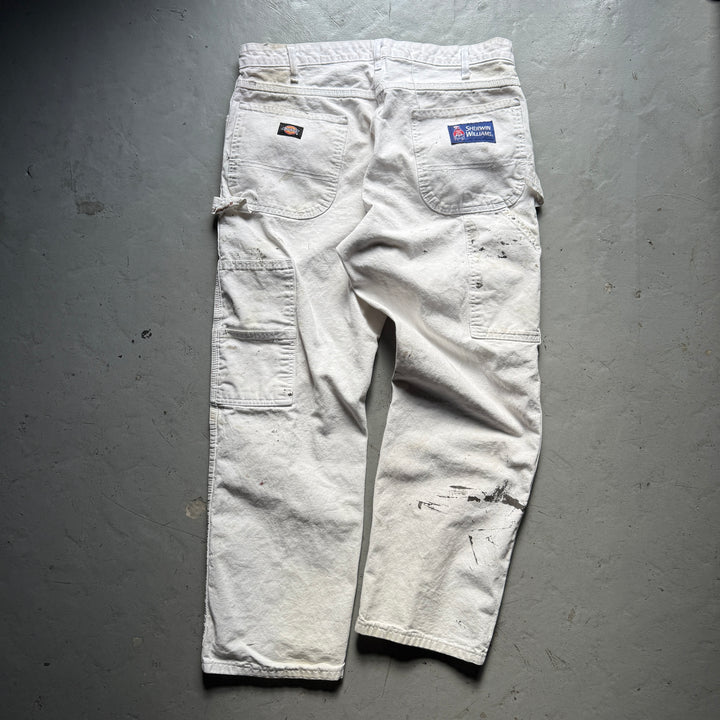 古着 Dickies×SHERWIN WILLIAMS/ディッキーズ× シャーウィン・ウィリアムズ/ ペインターパンツ / 企業ロゴ/ 実寸サイズ35×29