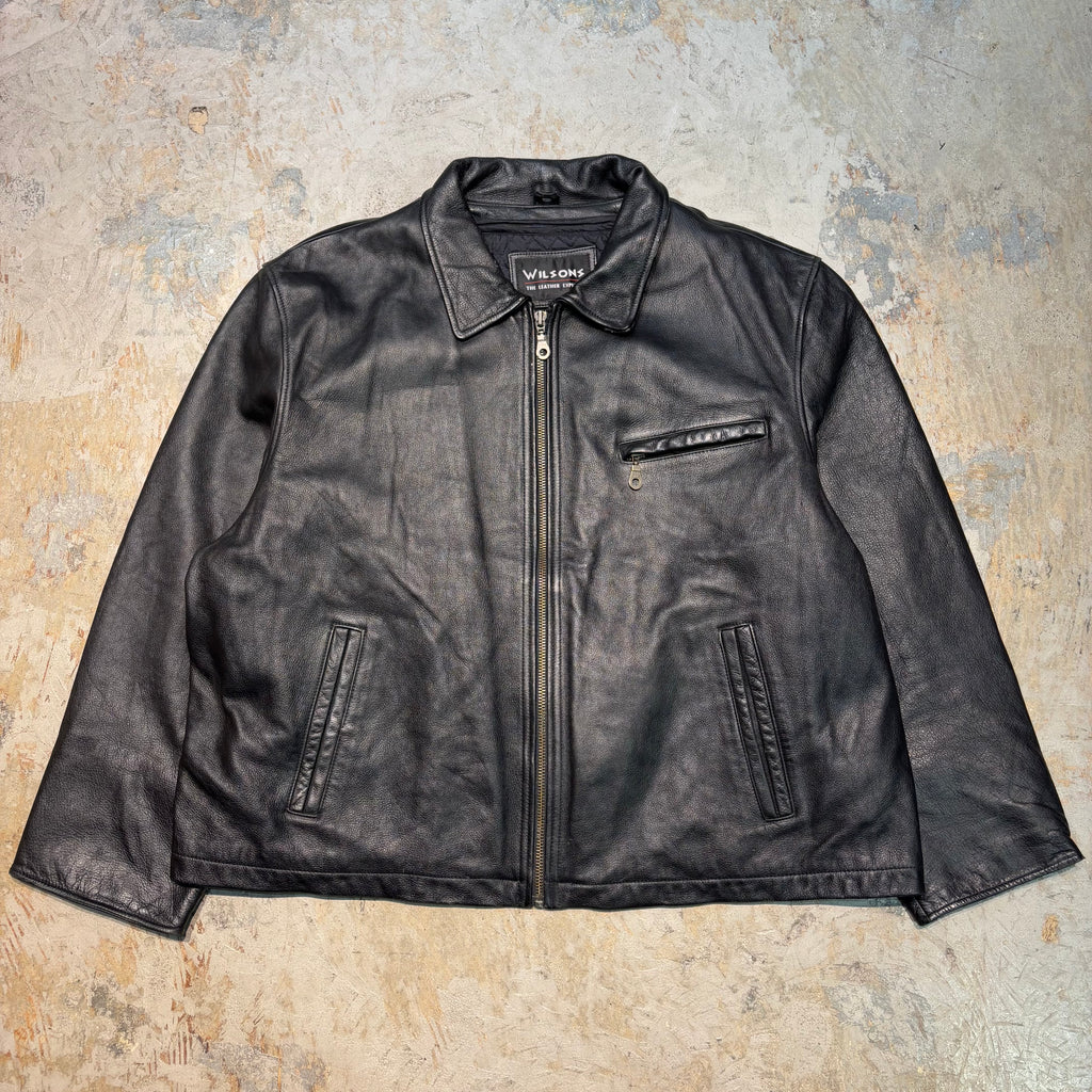 古着 WILSONS LEATHER/ ウィルソンズレザー/ ジップアップレザー