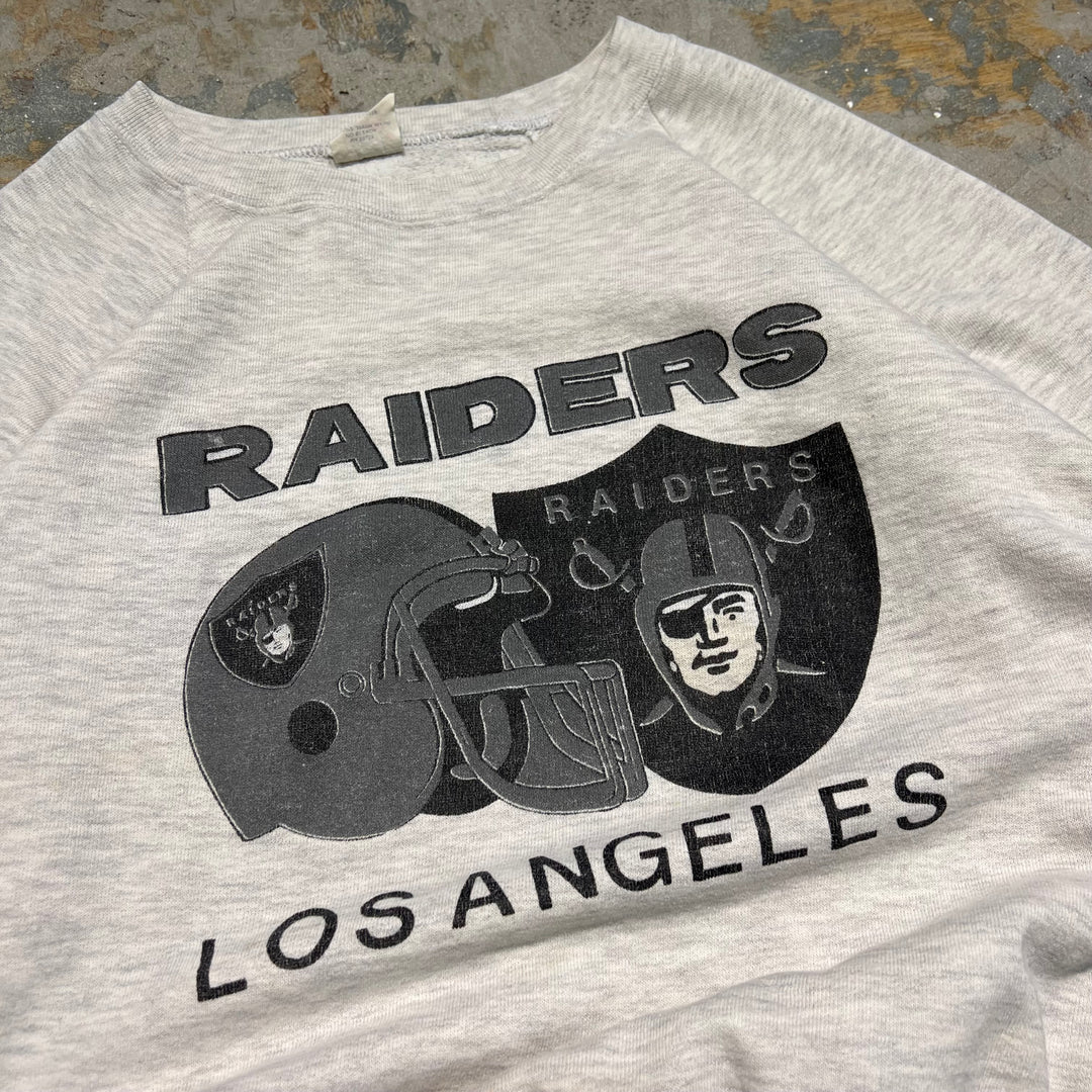 #3996 古着　Unknow/Crew neck sweat/クルーネックスウェット/RAIDERS LOSANGELES/MADE IN U.S.A/サイズ L