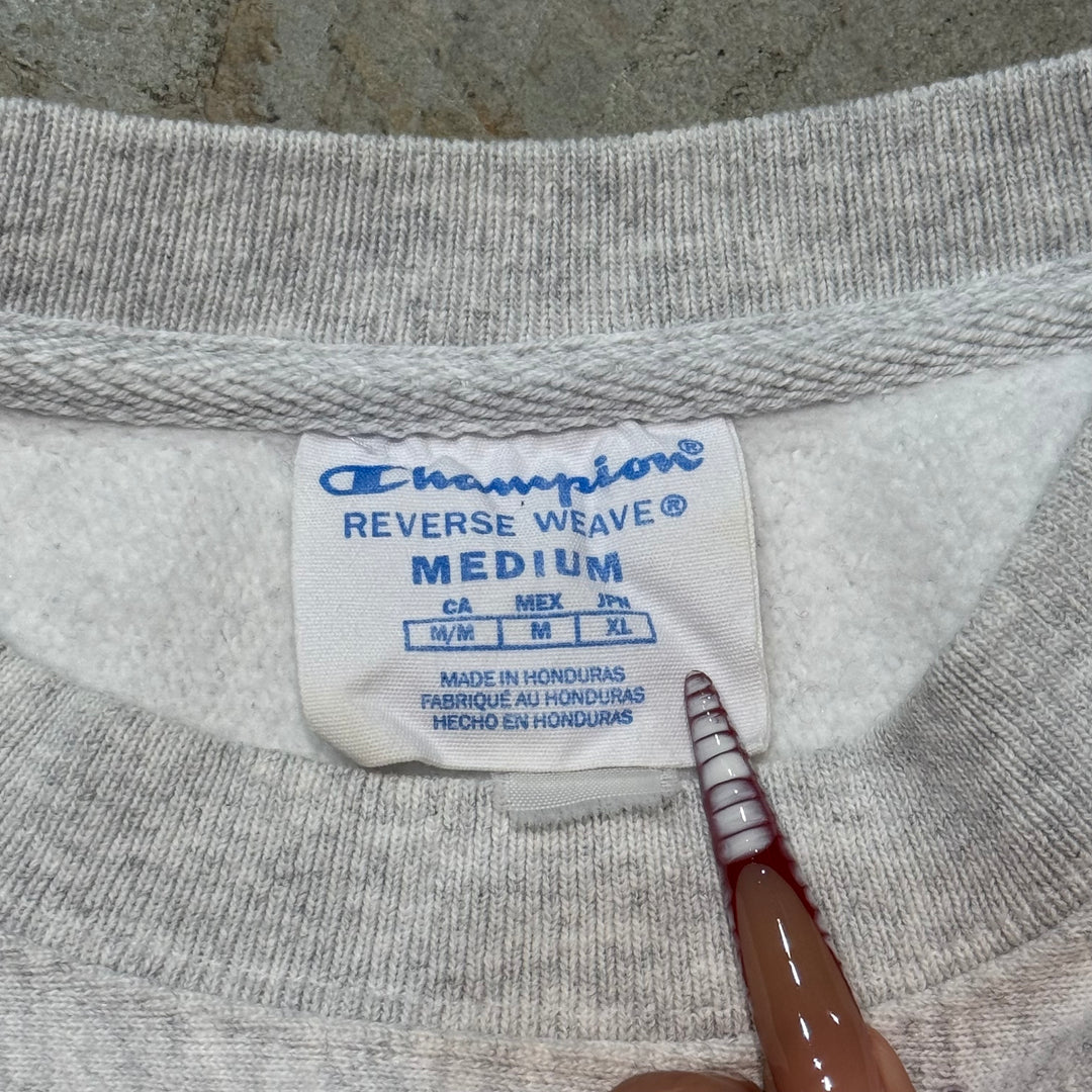 古着 Champion/ チャンピオン/リバースウィーブ/ クルーネックスウェット/ カレッジロゴ/ サイズM