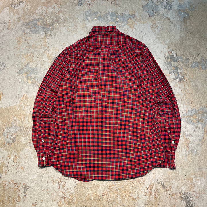 #4396 古着 Ralph Lauren/ラルフローレン/Long Sleeve Button Down Shirt/Check/チェック/長袖ボタンダウンシャツ/サイズM