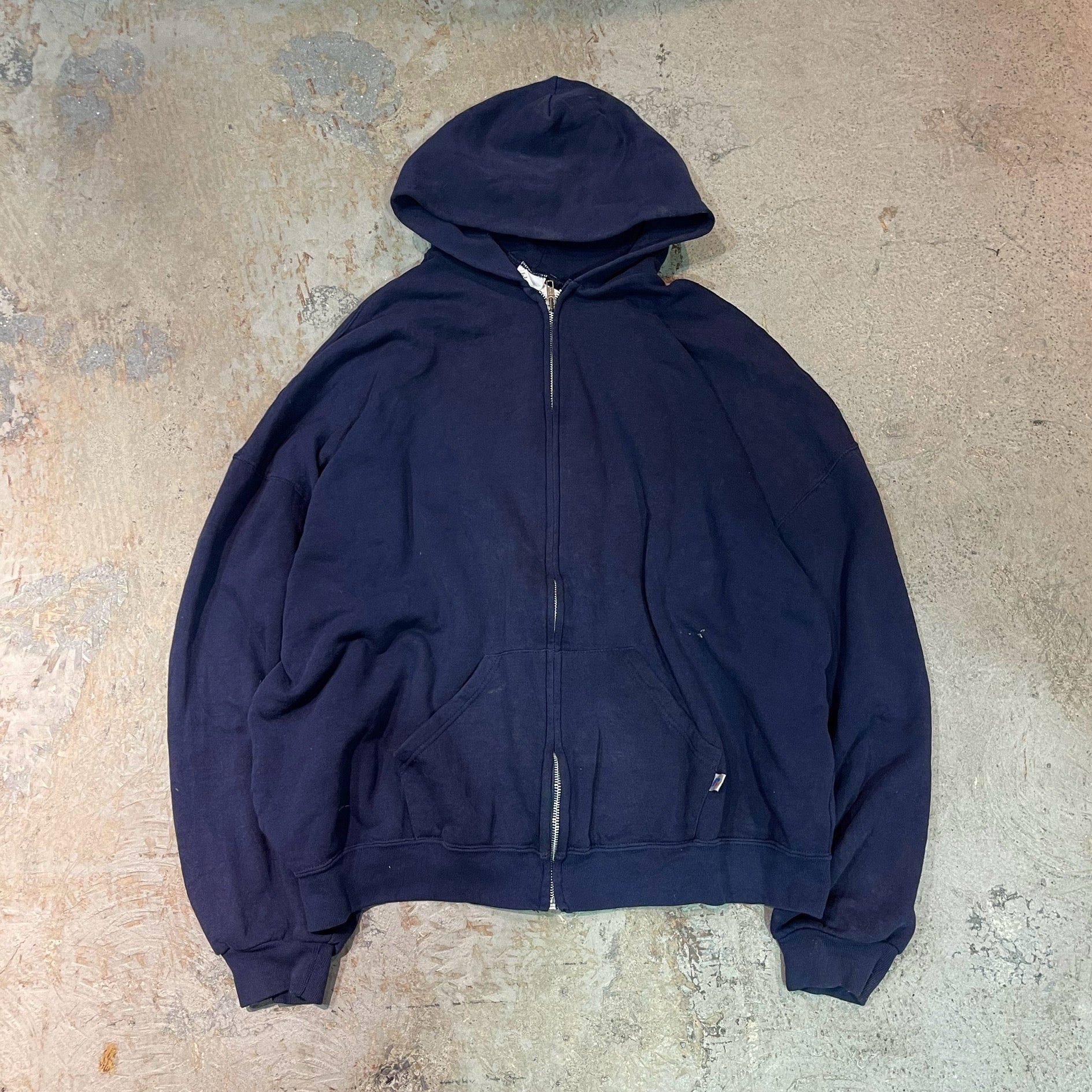 3578 古着/Russell/ラッセル/Blank Zip Parker/ブランクジップパーカー