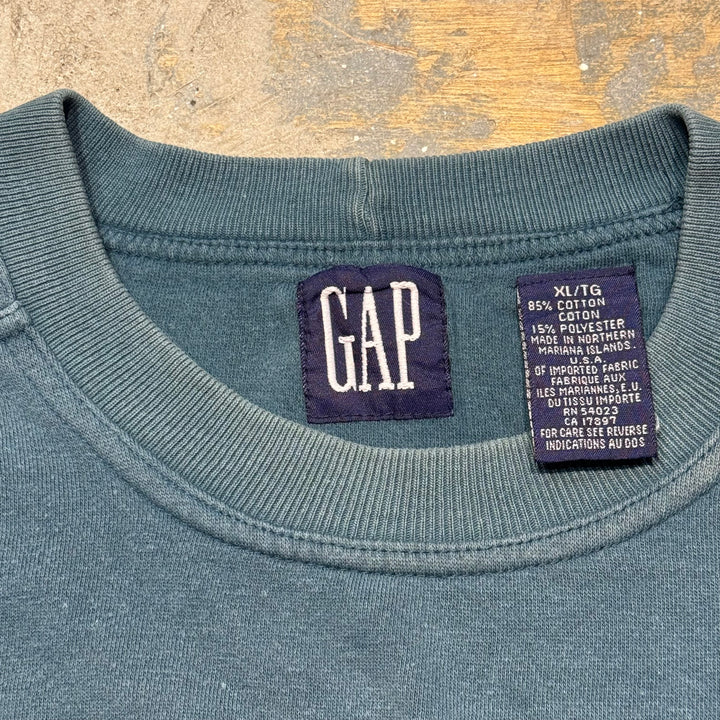 古着 90's GAP/ギャップ/クルーネックスウェット/サイズXL