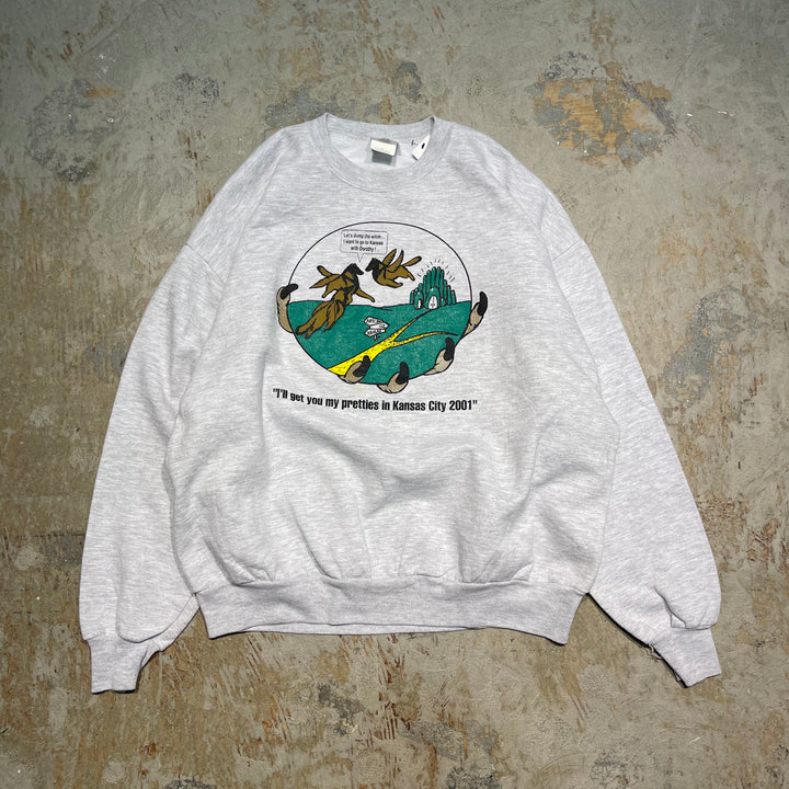 #2068 古着/JERZEES/ジャージーズ/Crewneck weat/クルーネックスウェット/サイズXL