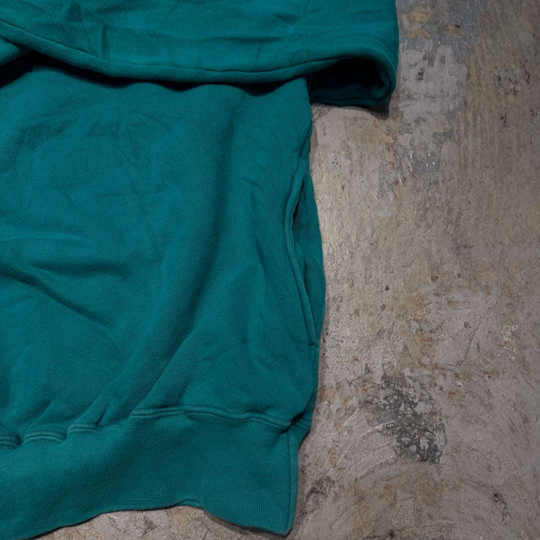 古着 USA製 90's L.L.Bean/エルエルビーン/ by Russell Athletic/ バイラッセルアスレチック/ ハーフジップスウェット/ サイズL