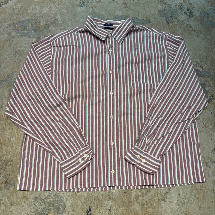 古着 GAP/ ギャップ/ ボタンダウン長袖シャツ/ ストライプ柄/ サイズL