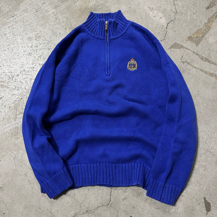 #3882 古着 POLO by Ralph Lauren/ポロバイラルフローレン/Cotton Knit Half Zip Sweaterコットンニットハーフジップセーター/ サイズS