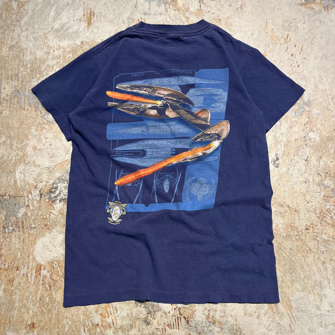 #4559 古着 90's STAR WARS/スターウォーズ/エピソード1/short sleeve print t-shirt Tee/半袖プリントTシャツ/シングルステッチ/サイズM相当