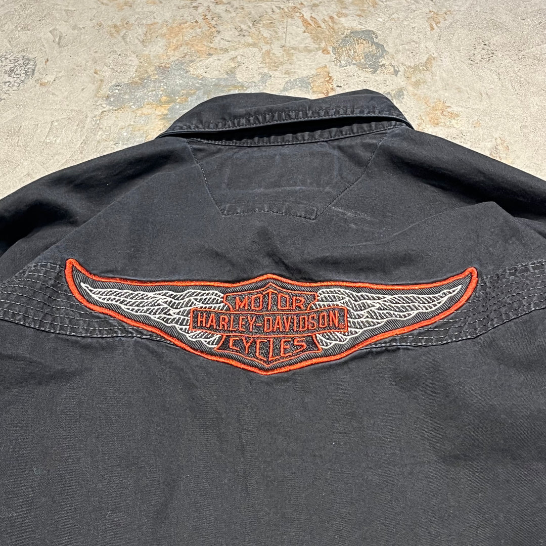 #4315 Harley-Davidson ハーレーダビッドソン L/S Work Shirts/ワークシャツ/サイズM