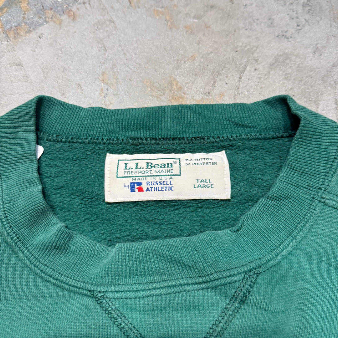 古着 RUSSELLATHLETIC/ ラッセル アスレチック/ クルーネックブランクスウェット/ 無地/ Vガゼット/ サイズL