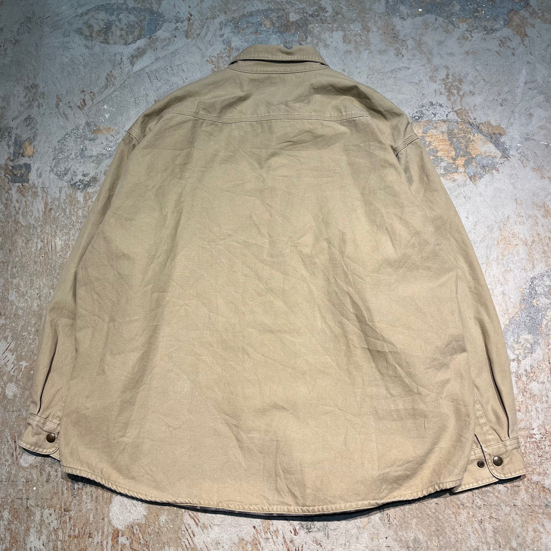 #3424 古着 Carhartt/カーハート/flannel lined shirt/シャツジャケット/ダックキャンバス/サイズ2XL