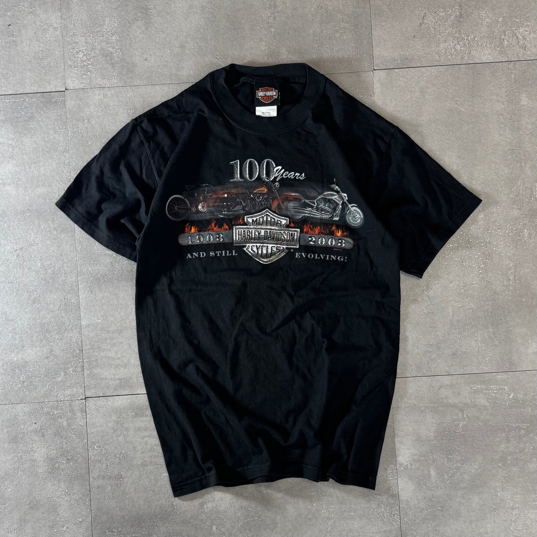 古着 USA製 Harley-Davidson ハーレーダビッドソン プリントTシャツ サイズS