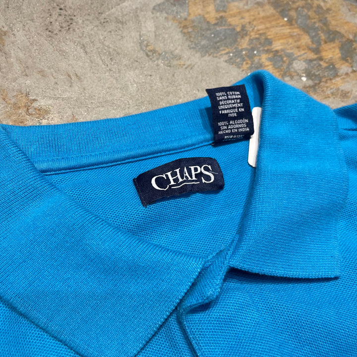 #4350 古着 CHAPs/チャップス/s/s seed stitches polo shirt/半袖鹿の子ポロシャツ/サイズXL