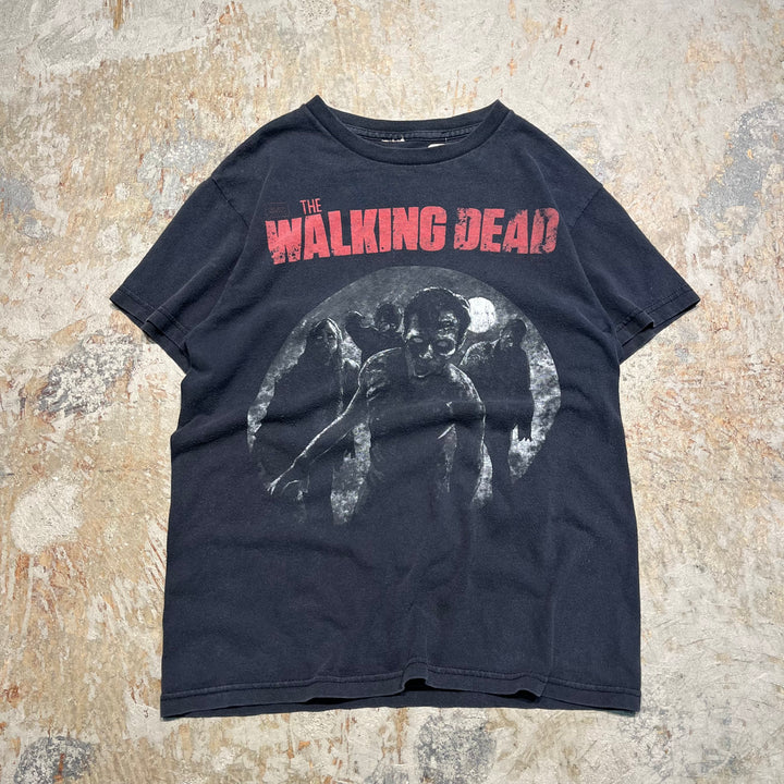 #4665 古着 unknow/short sleeve print t-shirt Tee/半袖プリントTシャツ/the walking dead/サイズL