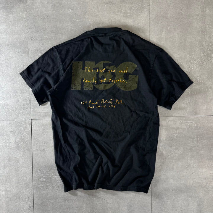 古着 USA製 90's Harley-Davidson ハーレーダビッドソン 15周年記念デザインプリントTシャツ サイズM