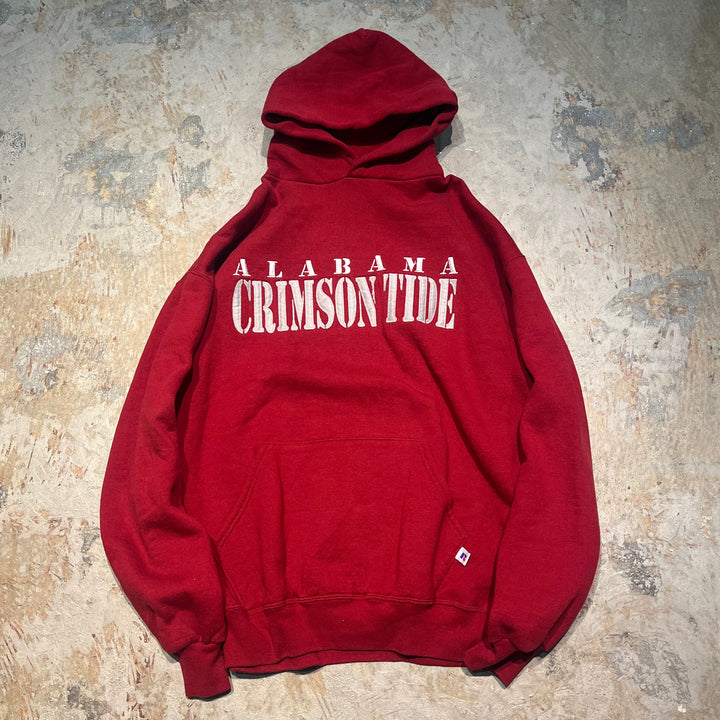 #3834 古着 RUSSELL ATHLETIC/ラッセルアスレチック /Pull Orver Hoody / プルオーバーパーカー /ALABAMA/CRIMSONTIDE/MADE IN U.S.AサイズXL