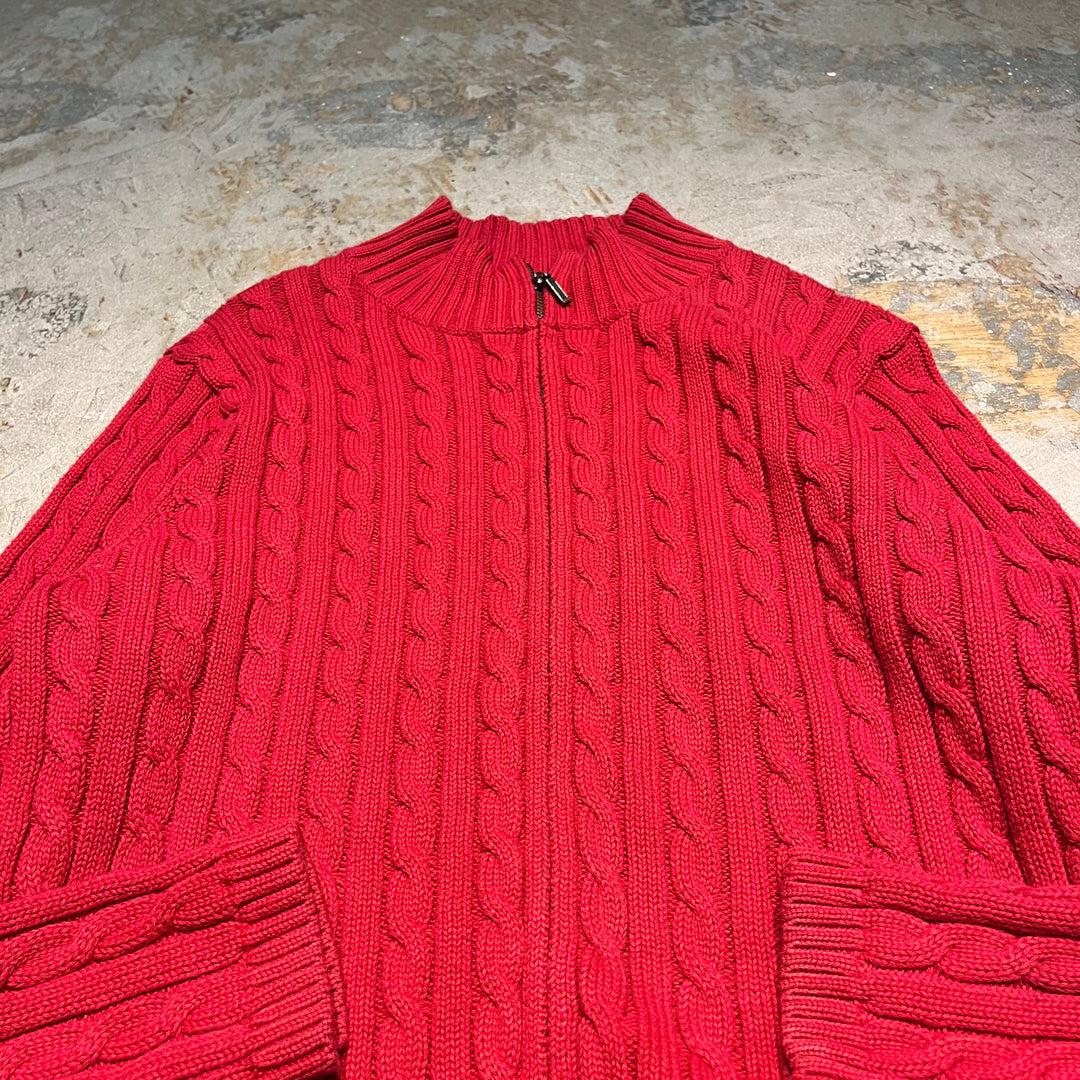 #3621 L.L.Bean/エルエルビーン/zip up knit/ジップアップニット/サイズXL