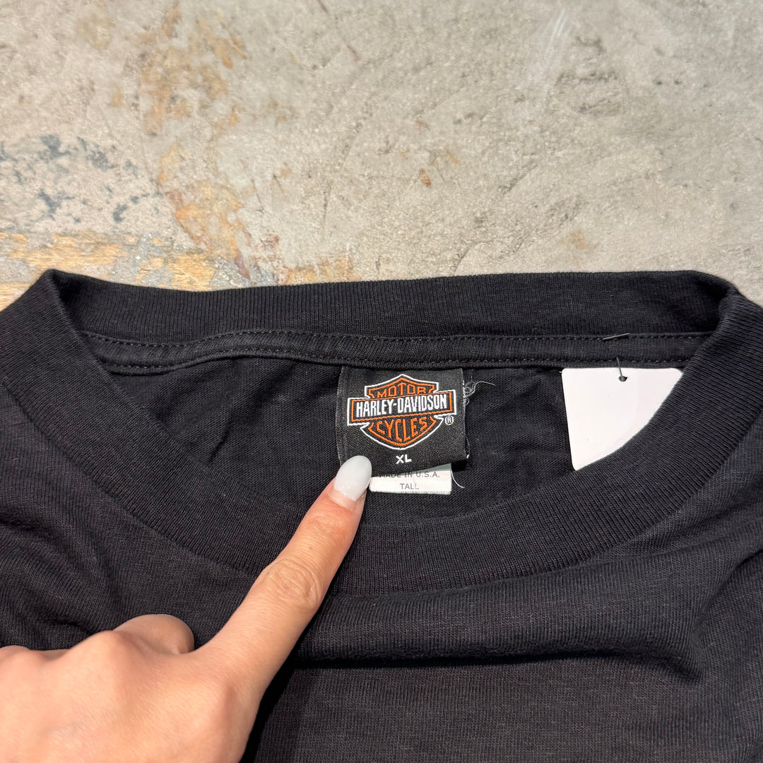 Used clothing Made in USA Harley-Davidson/Harley-Davidson/Long sleeve print T-shirt/Size XL