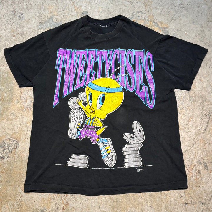 古着 90's LOONEY TUNES/ルーニー・テューンズ/ プリントTシャツ/ サイズXL相当