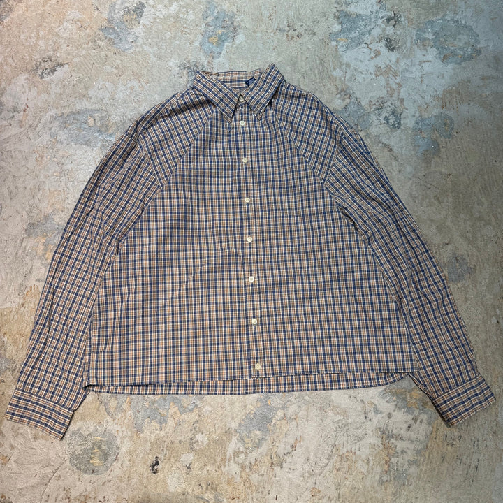 古着 90's /gap/ギャップ/ ボタンダウン長袖シャツ/ チェック柄/ サイズxxl