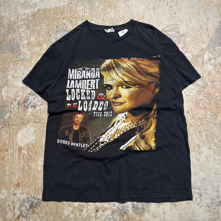 #4671 古着 Vintage/short sleeve print t-shirt Tee/半袖プリントTシャツ/MIRANDA LAMBERT  & DIERKS BENTLEY & RELOADED TOUR 2013 /サイズM