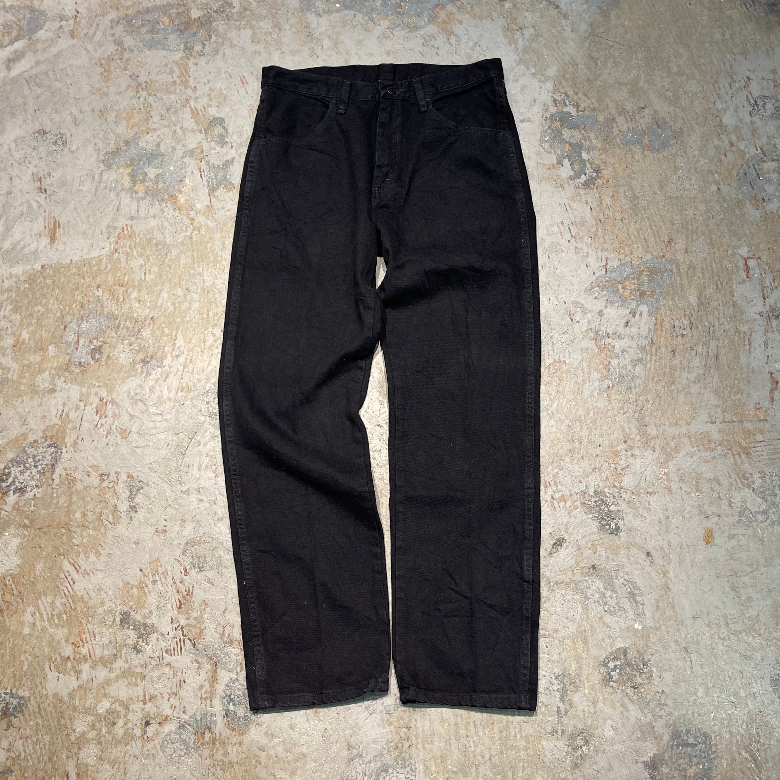 4766 古着 RUSTLER/ラスラー/Black Denim Pants/ブラックデニムパンツ ...