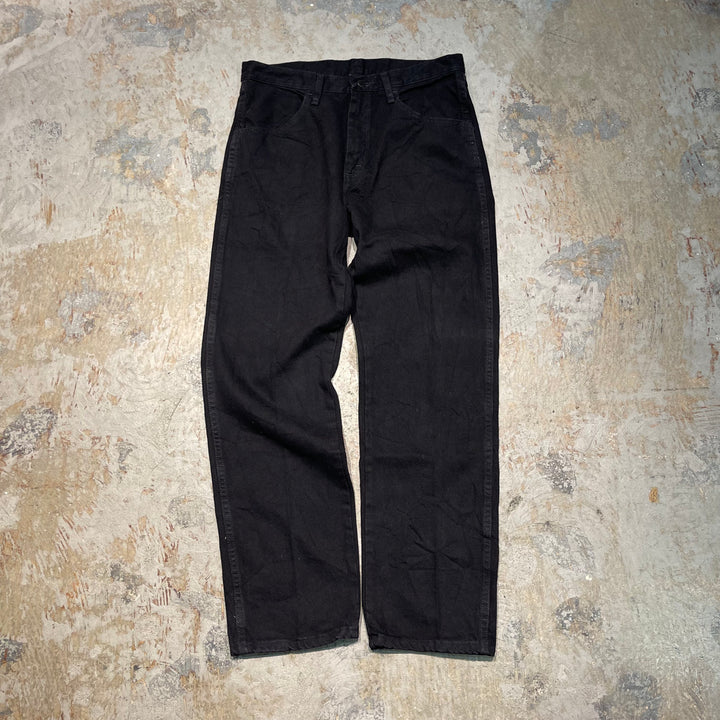 #4766 古着 RUSTLER/ラスラー/Black Denim Pants/ブラックデニムパンツ/サイズ33×30