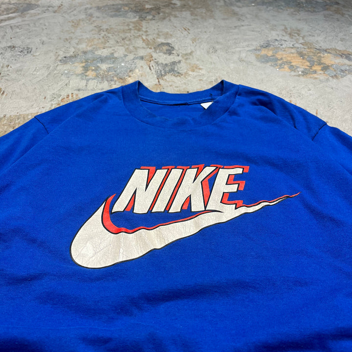 古着 ~90's NIKE/ナイキ ヴィンテージ シングルステッチ プリントTシャツ/サイズM-L相当