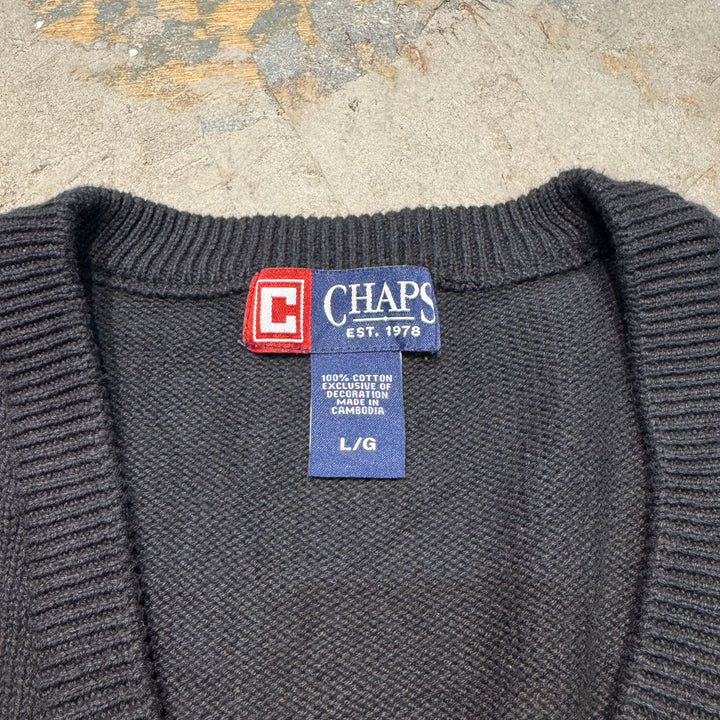 古着 CHAPS/ チャップス/ Vネックニットカーディガン/ サイズL