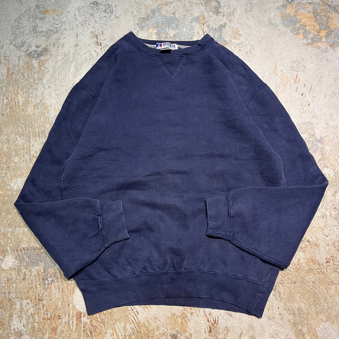 #3552 古着/Russell/ラッセル/Crewneck sweat/クルーネックスウェット/ブランクスウェット/無地/MADE IN U.S.A/サイズM