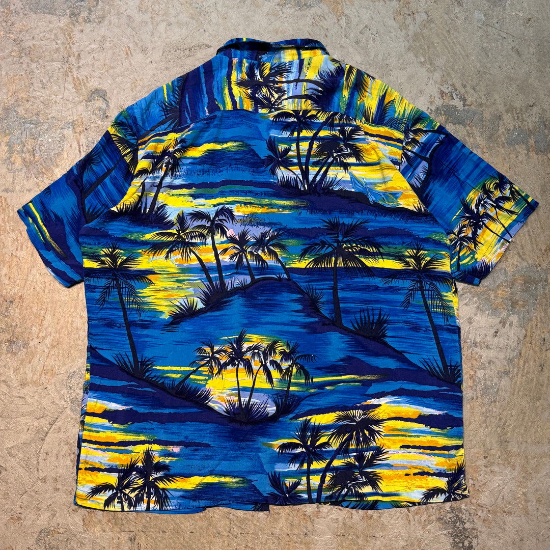 古着 USAVINTAGE/ 半袖シャツ/ アロハシャツ/ 開襟/ サイズL