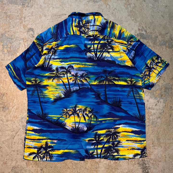 古着 USAVINTAGE/ 半袖シャツ/ アロハシャツ/ 開襟/ サイズL