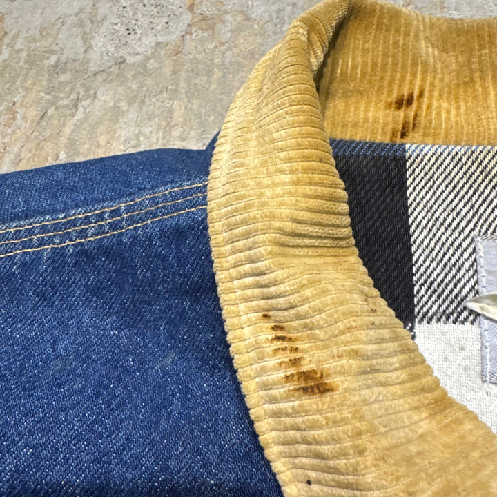 古着 USA製 98's carhartt/カーハート/デニムジャケット/Gジャン/襟コーデュロイ/サイズM相当